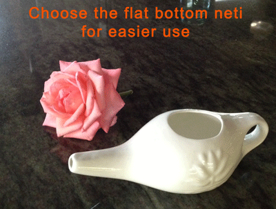 A neti pot is the best way to cleanse the nasal passages.